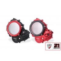 CNC Racing TROY BAYLISS LIMITED EDITION Clear Wet Clutch Cover for the Ducati Hypermotard 698 Mono CNC Racing TROY BAYLISS LIMITED EDITION Clear Wet Clutch Cover for the Ducati Hypermotard 698 Mono